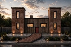 The Onyx Modern Home Building Plans & Blueprints Elevations and HVAC Plan
