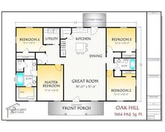 Oak Hill House Plan 1664 Heated Square Feet