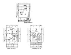 HOUSE PLANS COLONIAL PLANS 1650 SF 3BR-2B NARROW LOT COLONIAL PLANS #2316