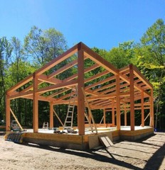 22′ x 46′ Timber Frame Lake Cabin Plan Package
