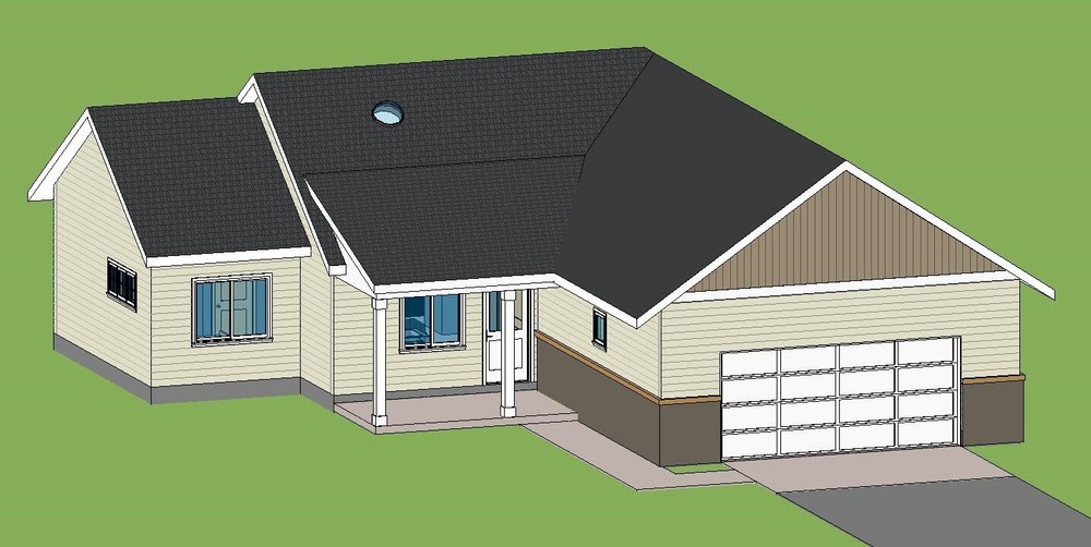 Custom Home House Building Plans 2 bedroom Blueprints 900 sq ft PDF files