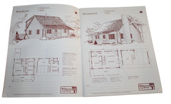 Vintage Wilderness Log Homes Plan Book Catalog 52 Cabin Floor Plans House Design