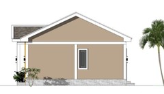 30×23 Feet Small House 9×7 Meter 2 Bed 1 Bath Gable Roof PDF Plan (A4 Hard Copy)
