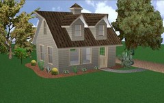 16×20 Cabin w/Loft Plans Package, Blueprints & Material List