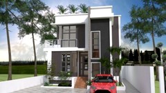 25×30 Feet Small House Plan 7.5×9 Meter 4 Beds 5 Baths Terrace (A4 Hard Copy)
