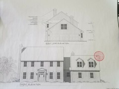 (2) Sets of Blueprints – House Plans 2846 sqft Saltbox Traditional Colonial Home