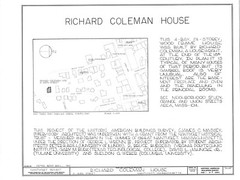 Colonial gambrel roof house plan, Early American, printed architectural drawings
