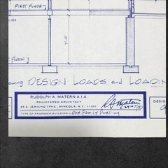 Vintage 1979 House Blueprints Rudolph Matern Design 965 Architectural Plans