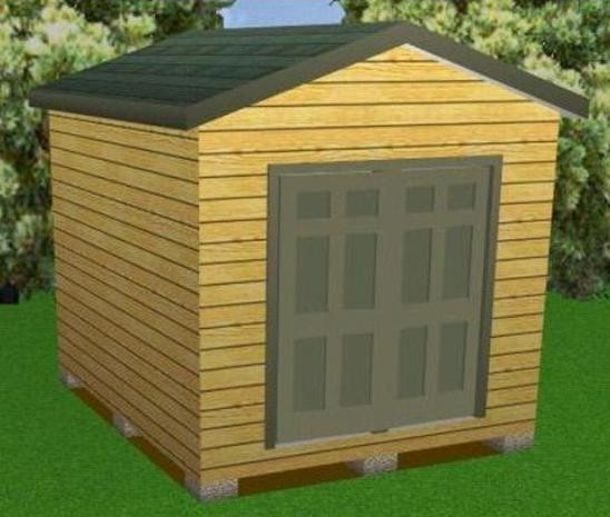 10×12 Storage Shed Plans Package, Blueprints, Material List & Instructions