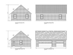 36’x24′- 3 CAR GARAGE PLANS/PRINTS – GABLE ROOF # 18-2436GBL-6