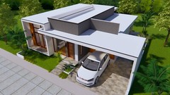 Modern House Plans 15×16 Meter 49×53 Feet 3 Bedrooms Full PDF (A4 Hard Copy)