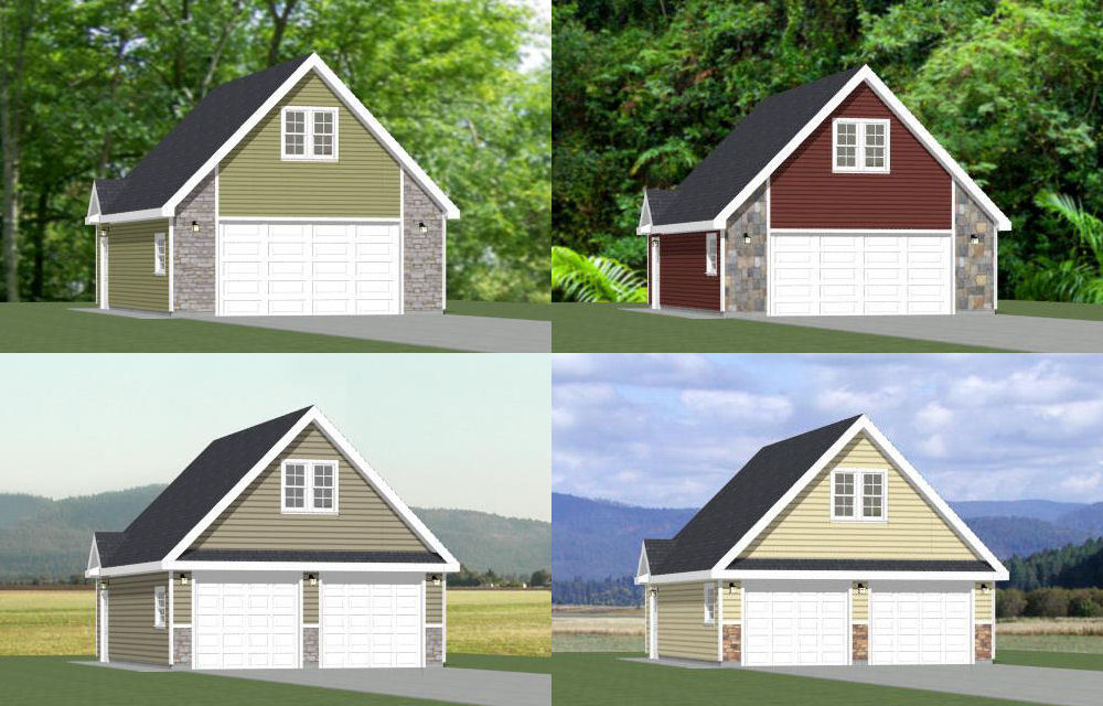 24×30 Garages — 1,123 sq ft — PDF Floor Plans — Model 11