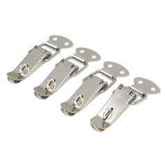 Secure Your Closet with Stainless Steel Spring Loaded Clamps Pack of 4 Latches