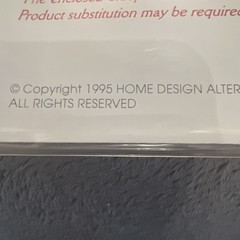 Vtg 1995 Home Design Blueprint & Supply List For Yard Barn Storage Shed