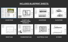 Luxury Farmhouse Barndominium – 64′ x 40′ House Plan Design – 2 Bed 2 Bath – Dra