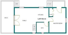 16×32 Cabin w/Loft Plans Package, Blueprints, Material List