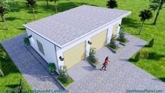 30×20 Garage Shed Plan 9×6 Meter 2 Car Shed Roof PDF Plans (A4 Hard Copy)