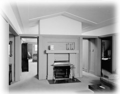 Prairie Style House, single story design, wood & stucco home, PRINTED PLANS