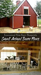 3 Small Animal Barn Plans – Complete Pole-Barn Construction Plans (B2)