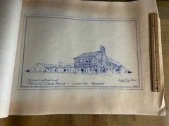 Ocean City Md Phillips Crab House Original Vintage Blue Prints 1960’s -2000’s