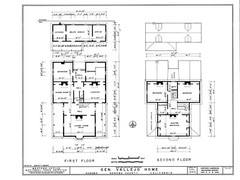Historic Victorian style country home, farmhouse, porches, gables, PRINTED PLANS