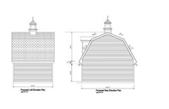 18’X24′- 24’X18′ ONE CAR GARAGE PLANS GAMBREL ROOF GARAGE PLAN 18-1824-GMB-7