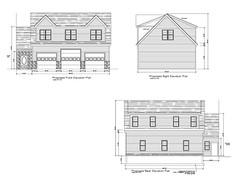 30’X40′-40’X30′ GARAGE PLANS GABLE END OVERSIZED 3 CAR GARAGE PLAN 18-3040-GBL-6