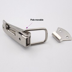 Secure Your Closet with Stainless Steel Spring Loaded Clamps Pack of 4 Latches