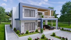 30×49 Feet House Plans 9×15 Meter 5 Beds 7 Baths Terrace Roof PDF (A4 Hard Copy)