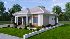 38×42 Feet House Plans 11.5×12.7 Meter 3 Bed 2 Bath Hip Roof PDF (A4 Hard Copy)