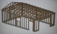 PERMIT READY 16′ X 24′ GARAGE PLAN DRAWN TO SCALE BLUEPRINTS AND MATERIALS LIST