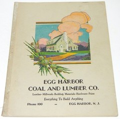 VINTAGE 1929 HOUSE HOME BUILDING DESIGNS FLOOR PLANS EGG HARBOR CITY NJ CATALOG