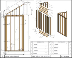 20’x25’ Cozy 2-Story Tiny House Cabin DIY Architectural Build Plans PDF Download