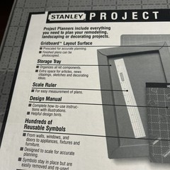 Vtg 1990 Stanley Project Planners Office Designer #0924648066