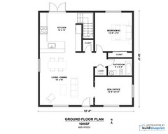 32 x 32 Alpine Cabin w/ Loft Architectural & Construction Plans – PDF Download