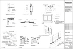 63’x59’ 3 Beds, 2.5 Baths Cozy A-Frame House Architectural Plans PDF Download.