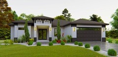 BLUEPRINTS CONTEMPORARY HOUSE PLAN ARCHUP #110P