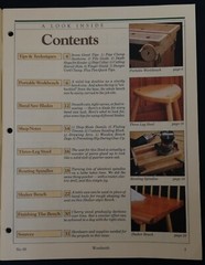 1993 Vintage DIY Shaker Bench Portable Workbench Stool Plans Booklet Woodsmith