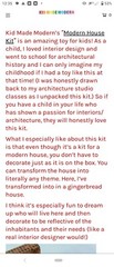 Vintage Kid Made Modern Design Your Own Modern House Craft Kit. Wood & Paper.