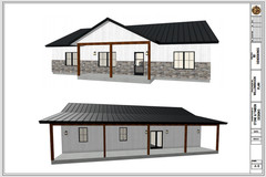 Modern Farmhouse Barndominium House Plans PDF | 1525 Sq Ft | 3 Bed 2 Bath