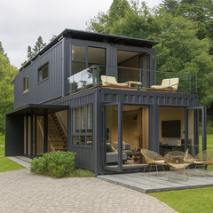 Container house plans – 2 bedrooms – 2 bathrooms – Digital PDF File