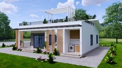 33×33 Feet Small House Plan 10×10 Meter 3 Bed 2 Bath Terrace PDF & A4 Hard Copy