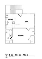 Apartment-Garage-Shop Home Adu plan 24×24