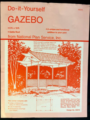 DIY Gazebo Blueprints NOS National Plan Service X6015 8×10 Gable Roof Plans