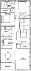 60×50 Apartment with 2-Car 2-RV Garage – PDF FloorPlan – 1,703 sqft – Model 1F