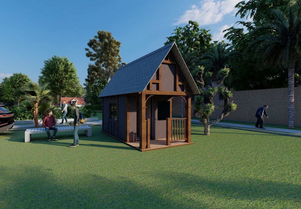 Wood Construction Tiny Home Building Plans – 8′ x 10′ – 80sqft