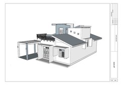 Modern House Plan/4 Bedroom, BR & Kitchen Drawing(44’x34’) with CAD file & PDF