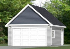 20×20 2-Car Garage — 400 sq ft — PDF Floor Plan — Model 5