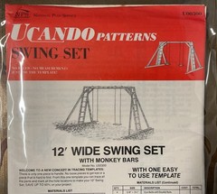 UCANDO U00300 12’ Wide Swing Set W/Monkey Bars Plans Rebagged With Material List