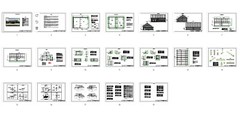 Timber Framed Garage plans with Carport, Massive Post Carport drawing